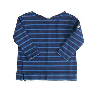 The Striped Sheep Girls Navy Stripe Long Sleeve Shirt size: 2-3T